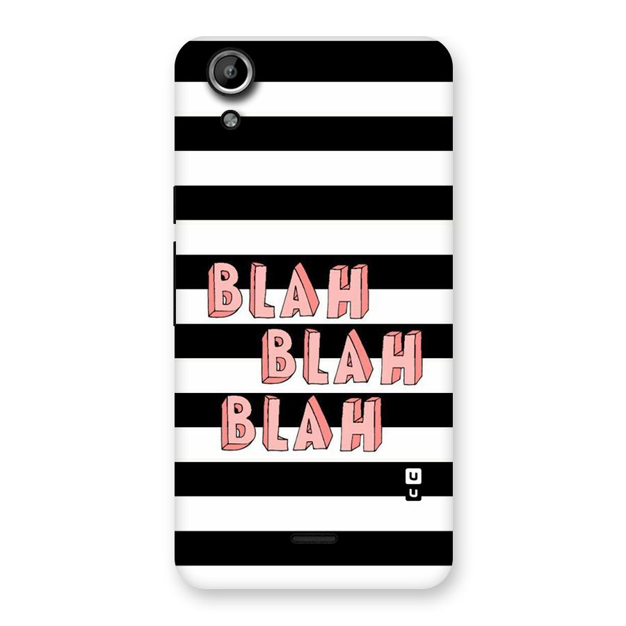 Blah Bold Stripes Back Case for Micromax Canvas Selfie Lens Q345