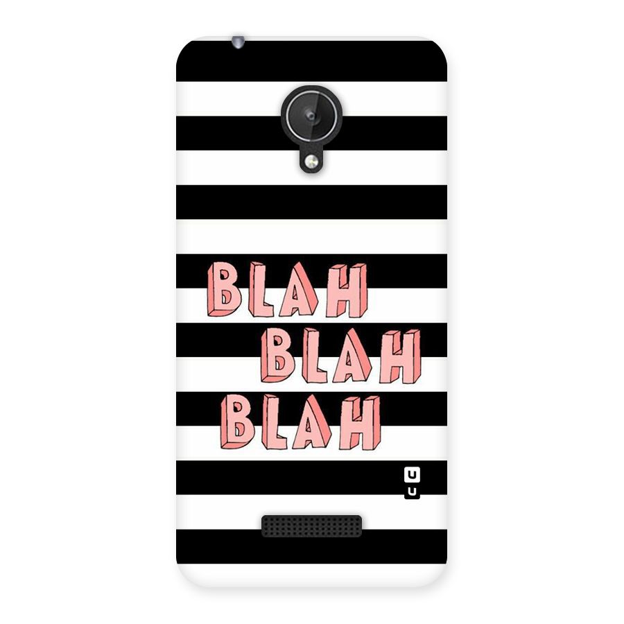 Blah Bold Stripes Back Case for Micromax Canvas Spark Q380