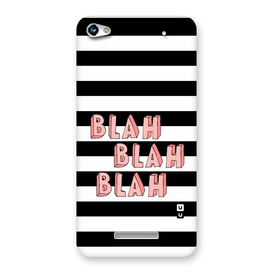 Blah Bold Stripes Back Case for Micromax Hue 2