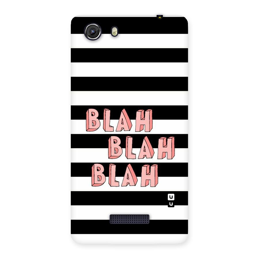 Blah Bold Stripes Back Case for Micromax Unite 3