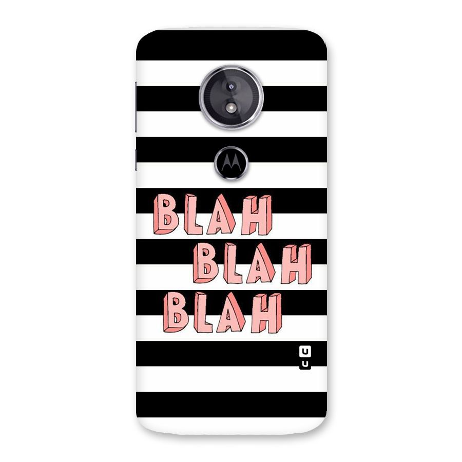 Blah Bold Stripes Back Case for Moto E5