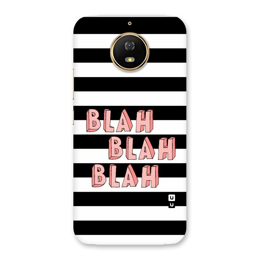 Blah Bold Stripes Back Case for Moto G5s