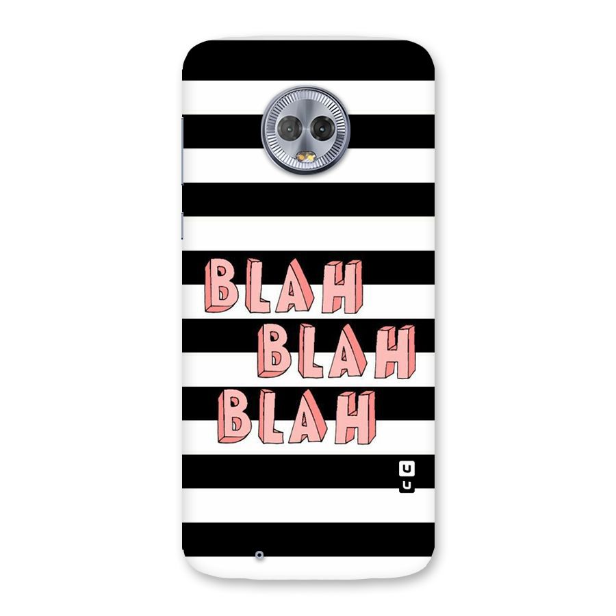 Blah Bold Stripes Back Case for Moto G6