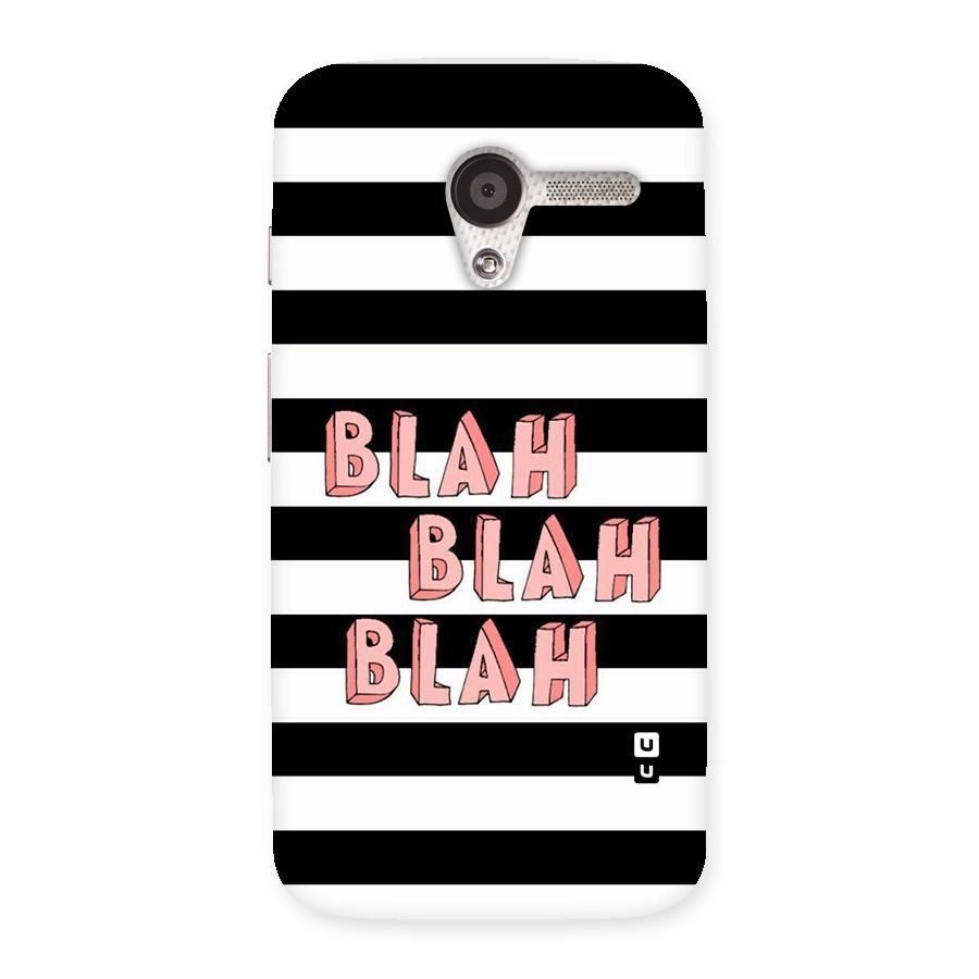 Blah Bold Stripes Back Case for Moto X