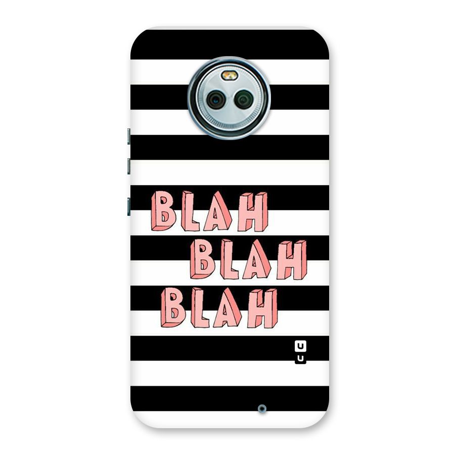 Blah Bold Stripes Back Case for Moto X4