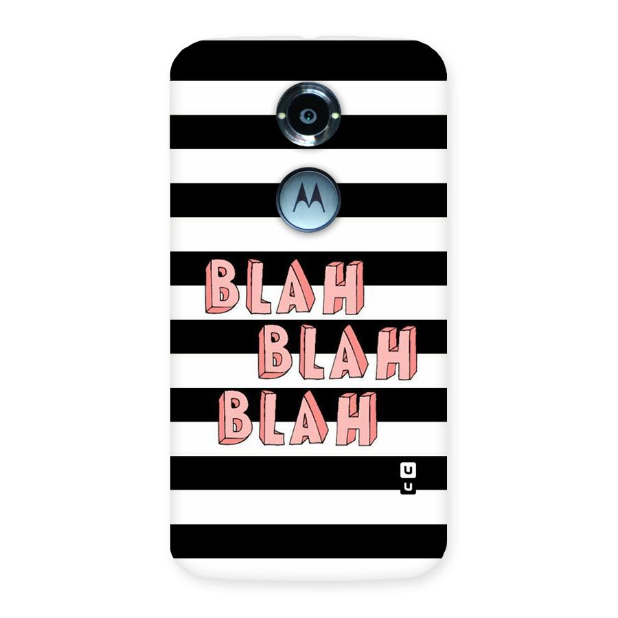Blah Bold Stripes Back Case for Moto X 2nd Gen
