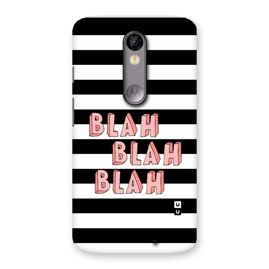 Blah Bold Stripes Back Case for Moto X Force