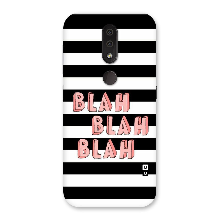 Blah Bold Stripes Back Case for Nokia 4.2