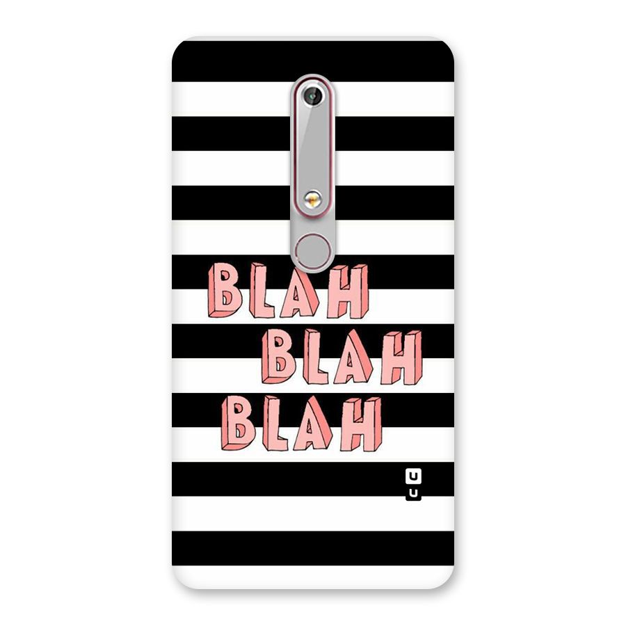 Blah Bold Stripes Back Case for Nokia 6.1