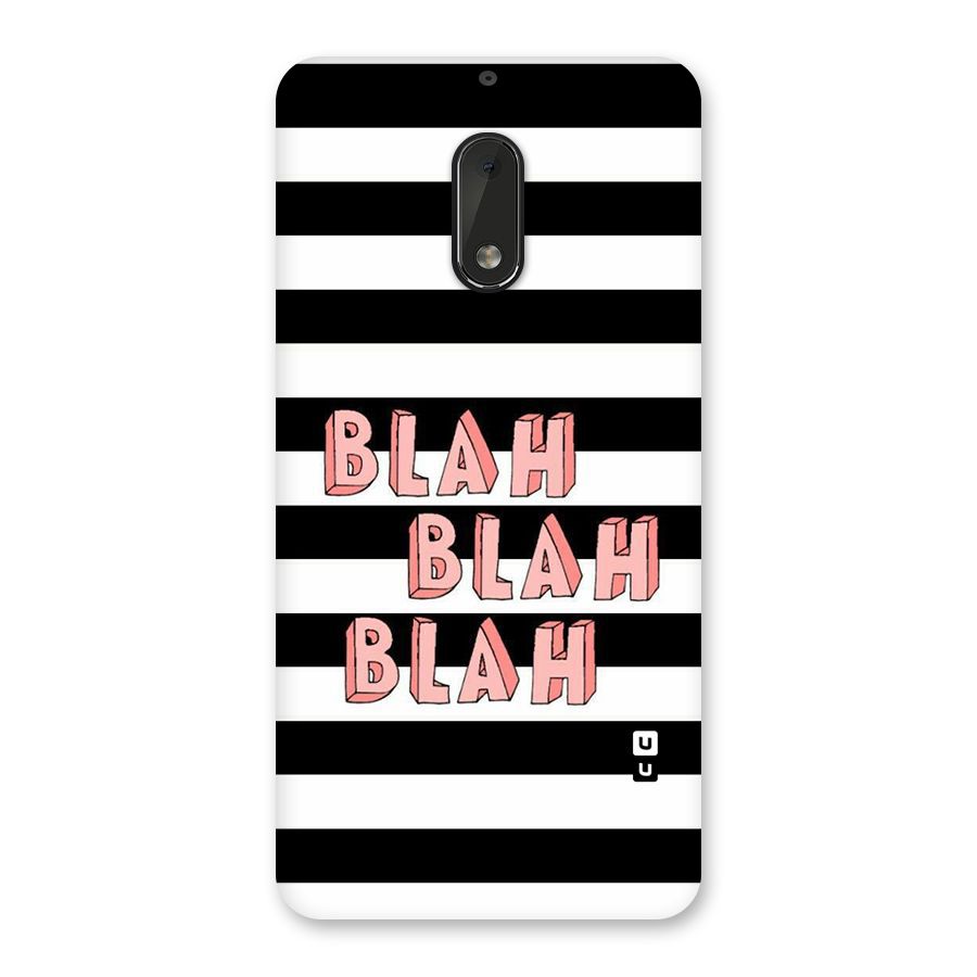 Blah Bold Stripes Back Case for Nokia 6