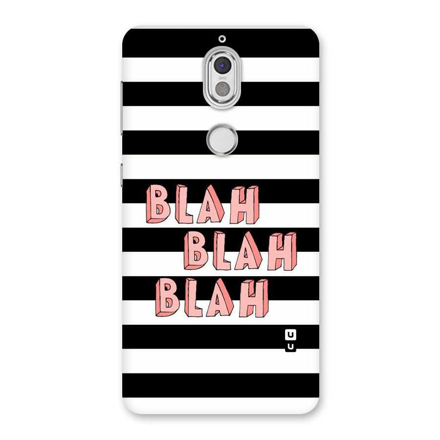 Blah Bold Stripes Back Case for Nokia 7