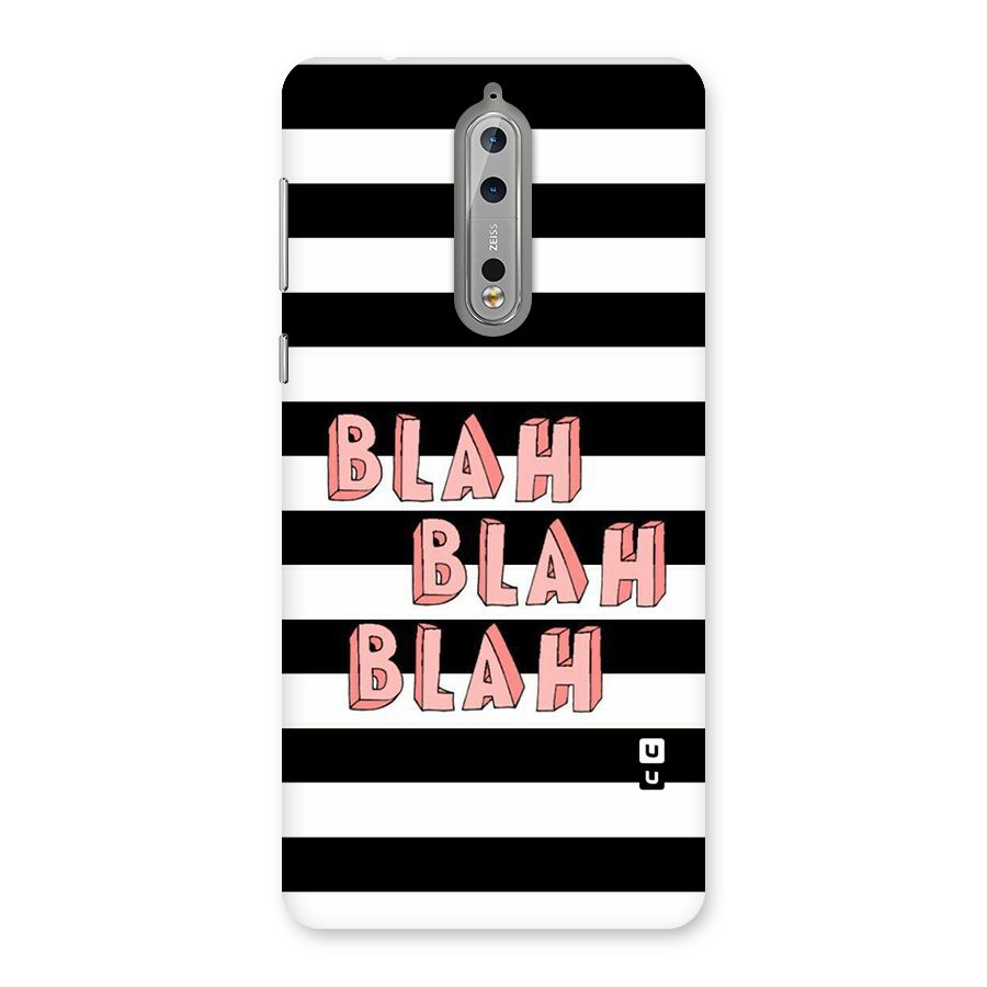 Blah Bold Stripes Back Case for Nokia 8