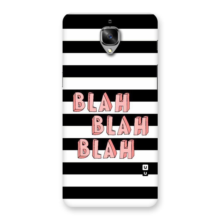 Blah Bold Stripes Back Case for OnePlus 3T