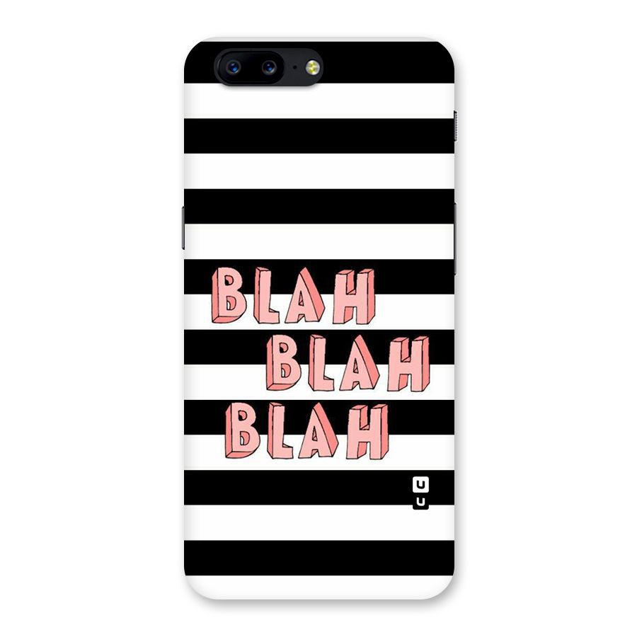 Blah Bold Stripes Back Case for OnePlus 5