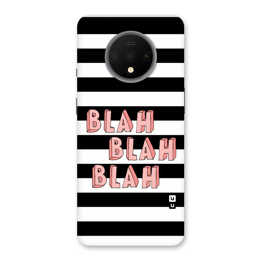 Blah Bold Stripes Back Case for OnePlus 7T