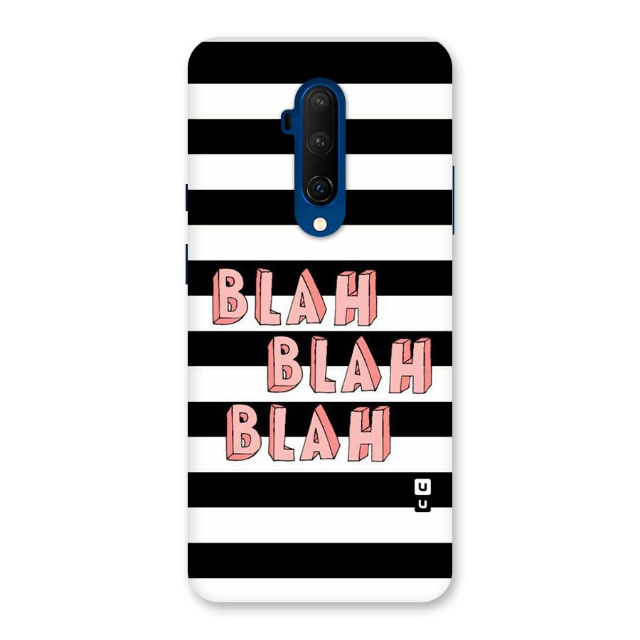 Blah Bold Stripes Back Case for OnePlus 7T Pro