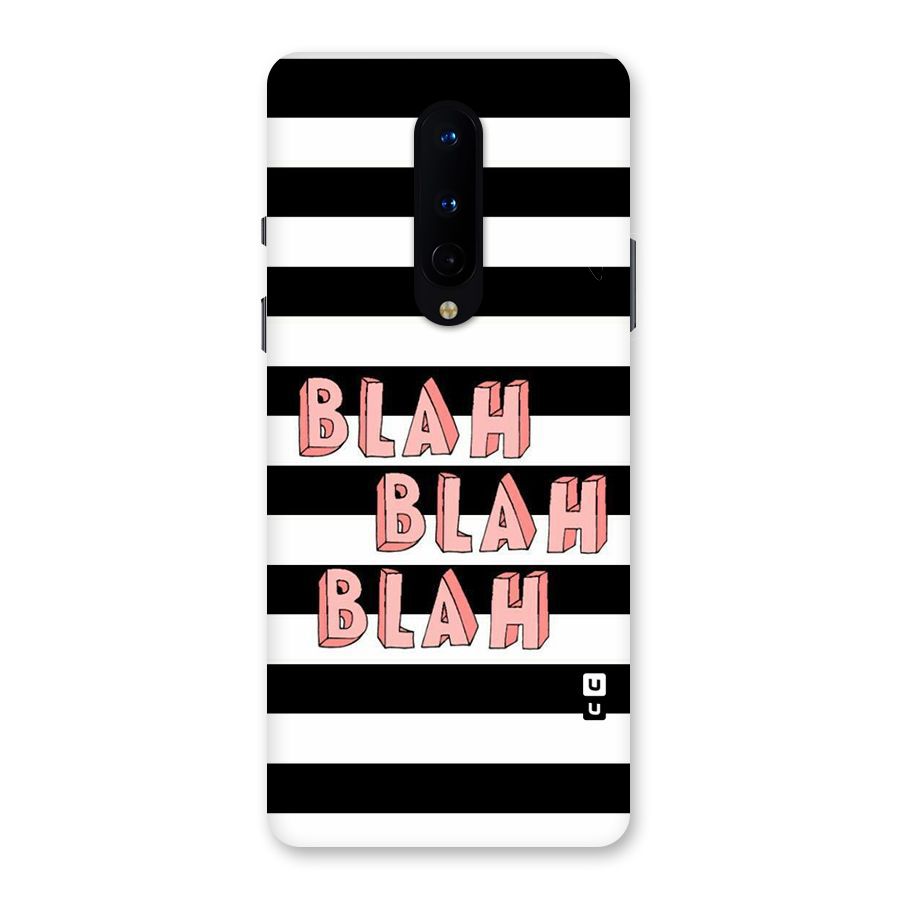 Blah Bold Stripes Back Case for OnePlus 8