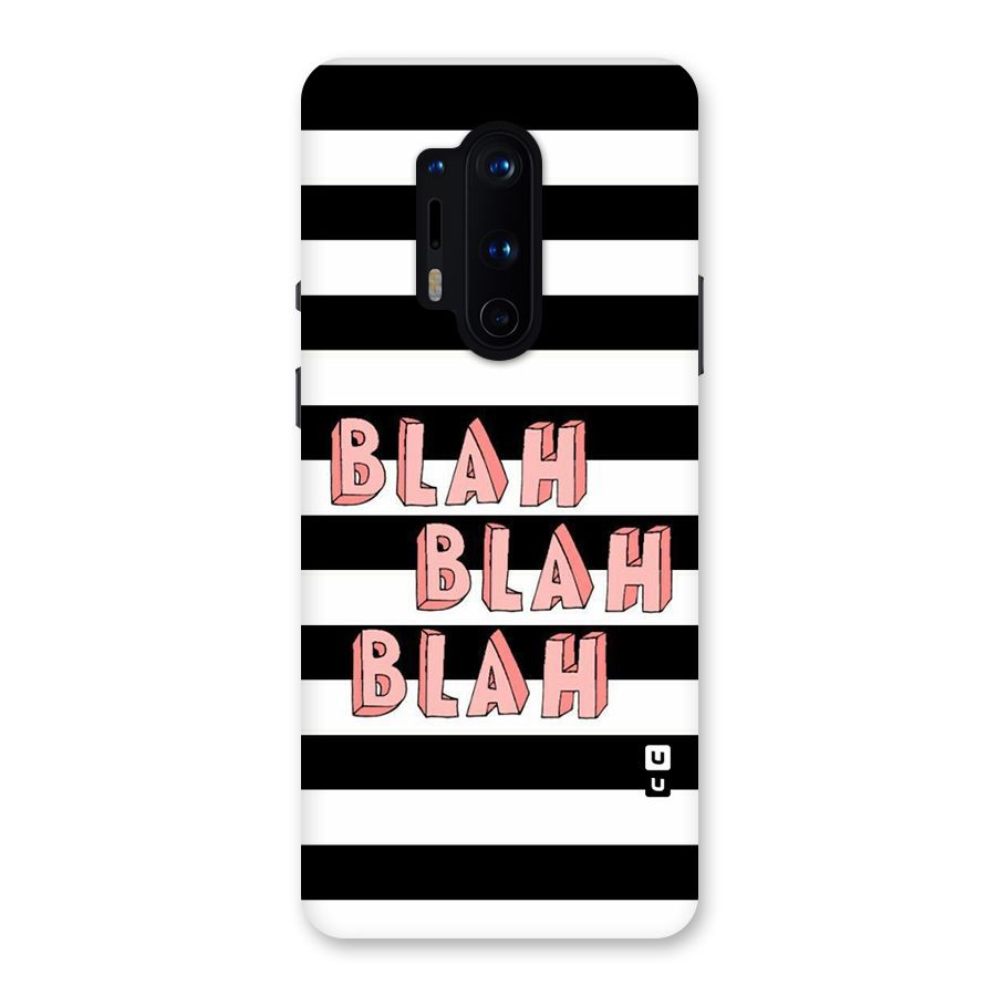Blah Bold Stripes Back Case for OnePlus 8 Pro
