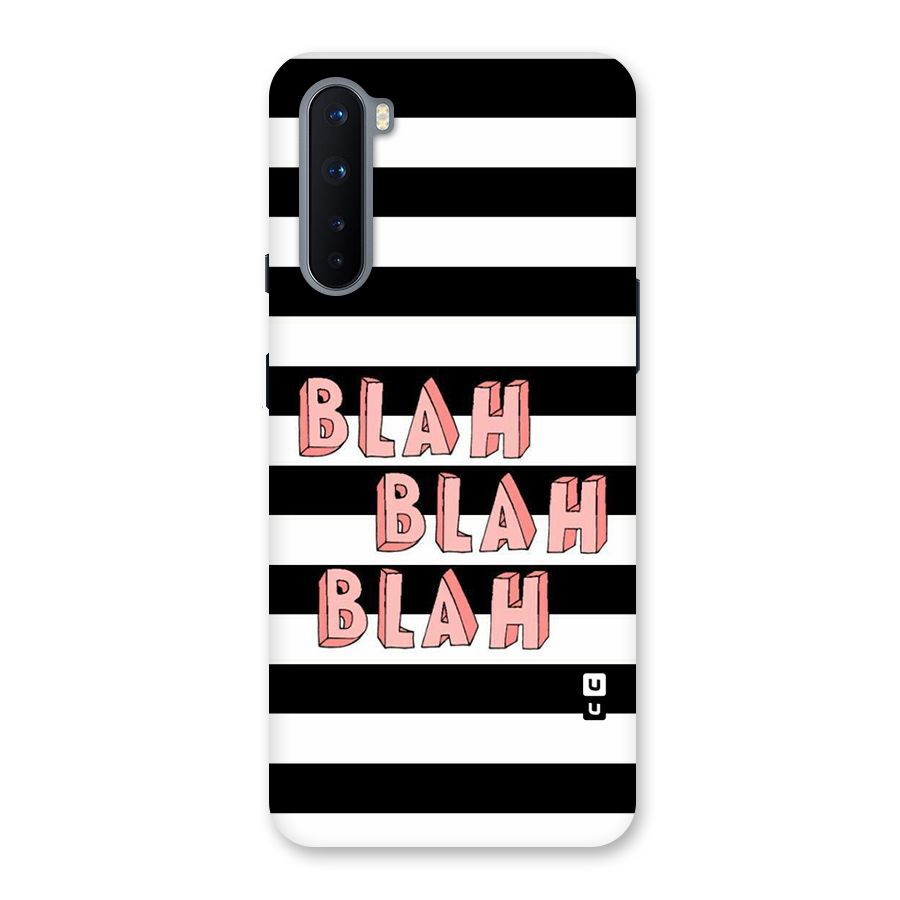 Blah Bold Stripes Back Case for OnePlus Nord