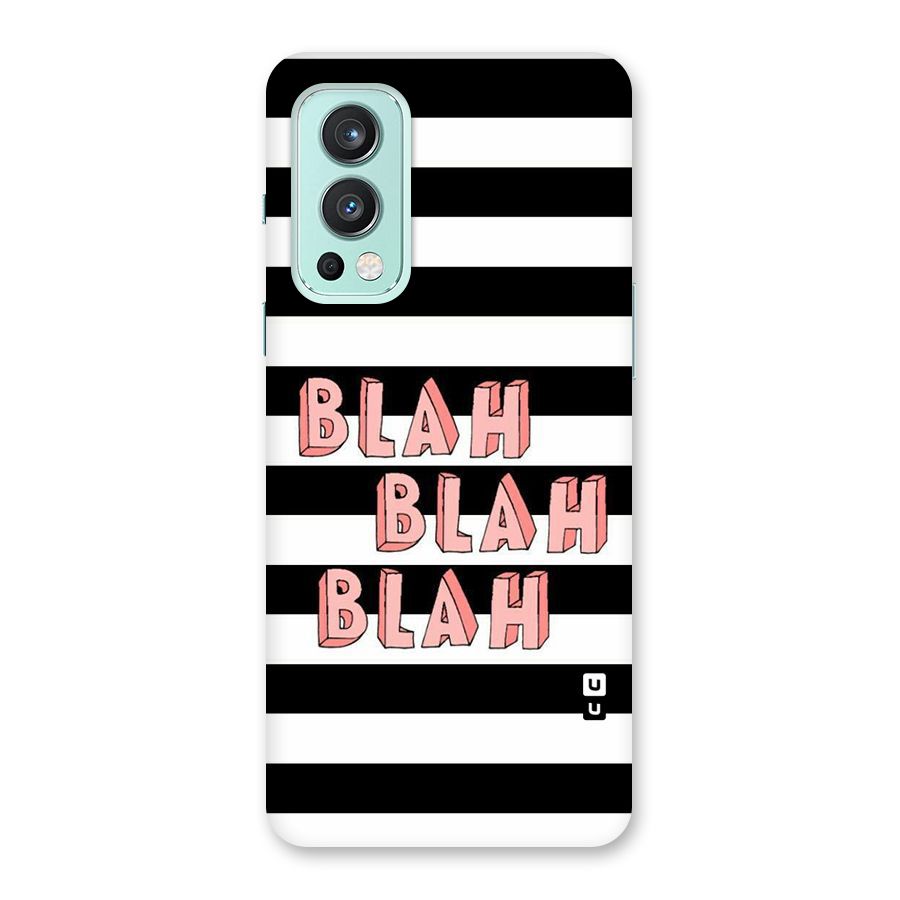 Blah Bold Stripes Back Case for OnePlus Nord 2 5G
