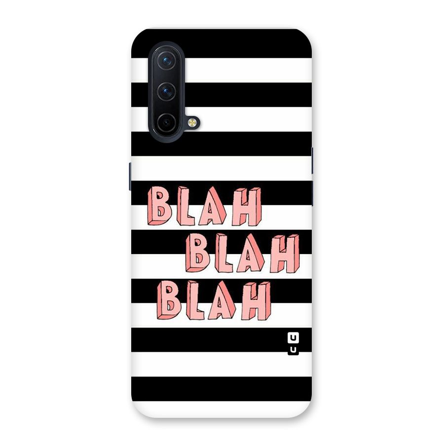 Blah Bold Stripes Back Case for OnePlus Nord CE 5G