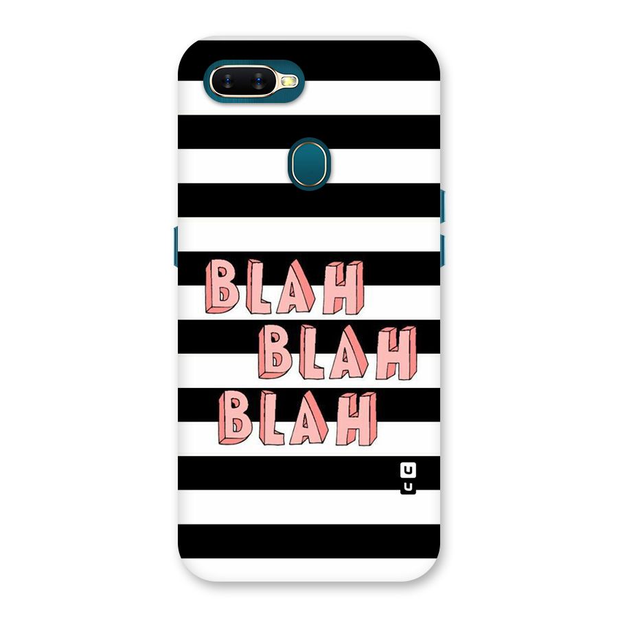 Blah Bold Stripes Back Case for Oppo A11k