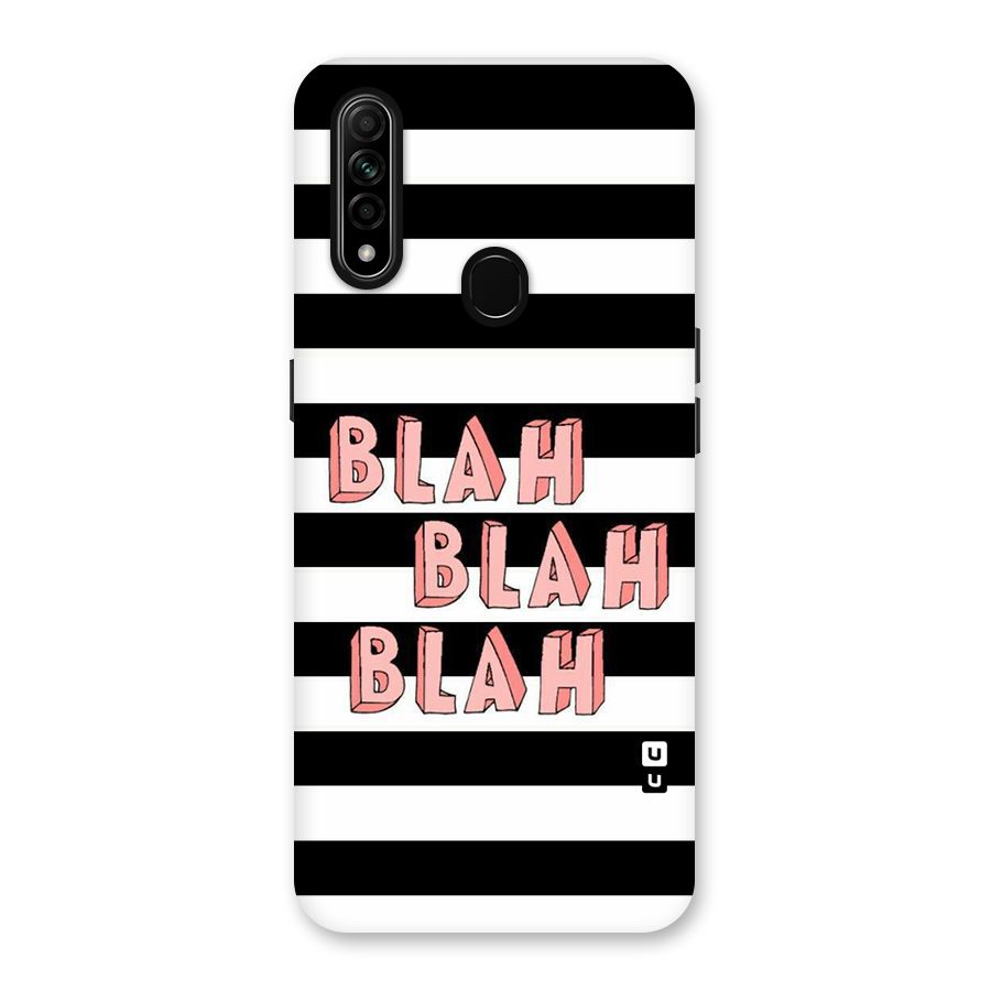 Blah Bold Stripes Back Case for Oppo A31