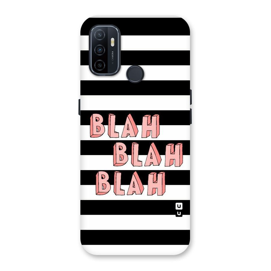 Blah Bold Stripes Back Case for Oppo A32
