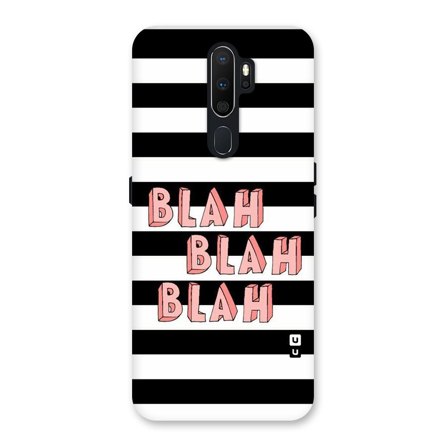 Blah Bold Stripes Back Case for Oppo A5 (2020)