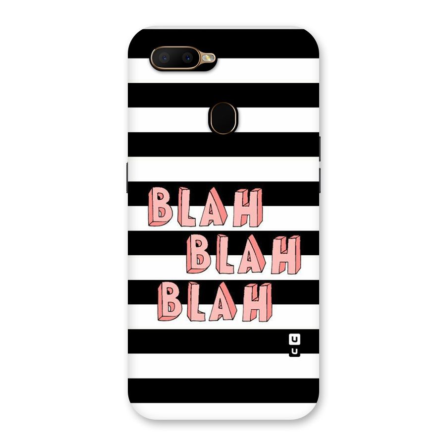 Blah Bold Stripes Back Case for Oppo A5s