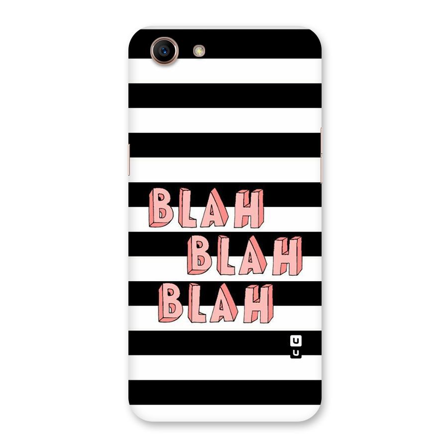 Blah Bold Stripes Back Case for Oppo A83 (2018)