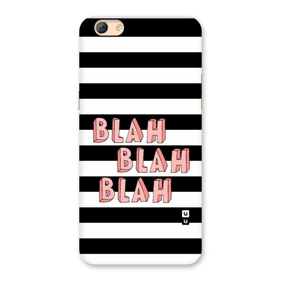 Blah Bold Stripes Back Case for Oppo F3 Plus