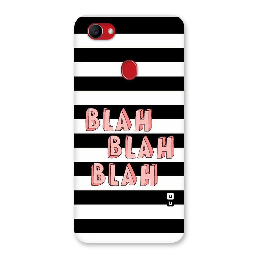 Blah Bold Stripes Back Case for Oppo F7
