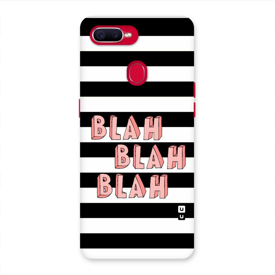 Blah Bold Stripes Back Case for Oppo F9 Pro