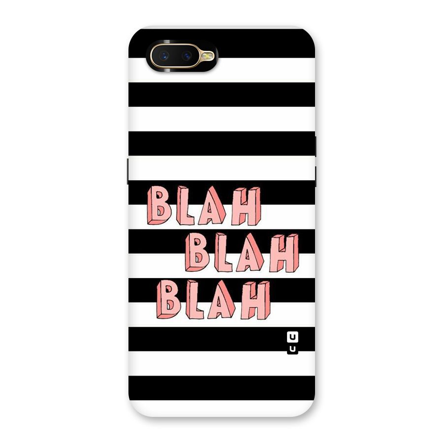 Blah Bold Stripes Back Case for Oppo K1