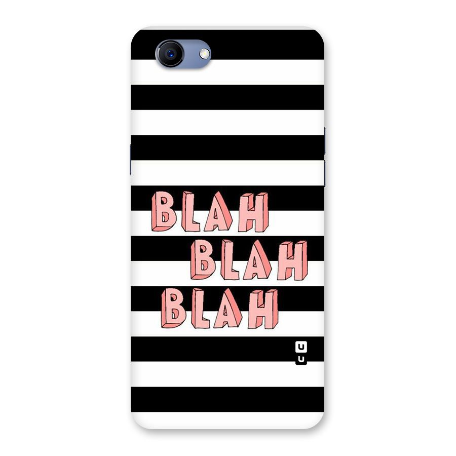 Blah Bold Stripes Back Case for Oppo Realme 1