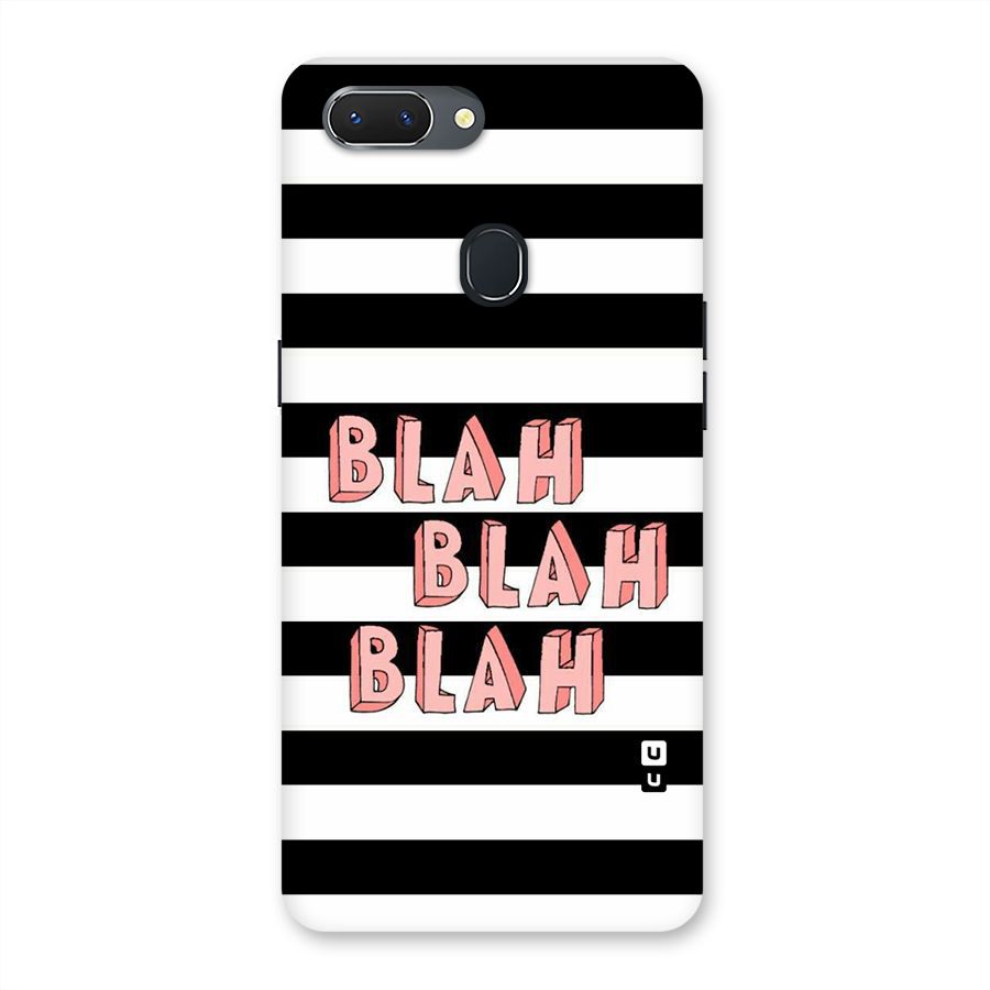 Blah Bold Stripes Back Case for Oppo Realme 2