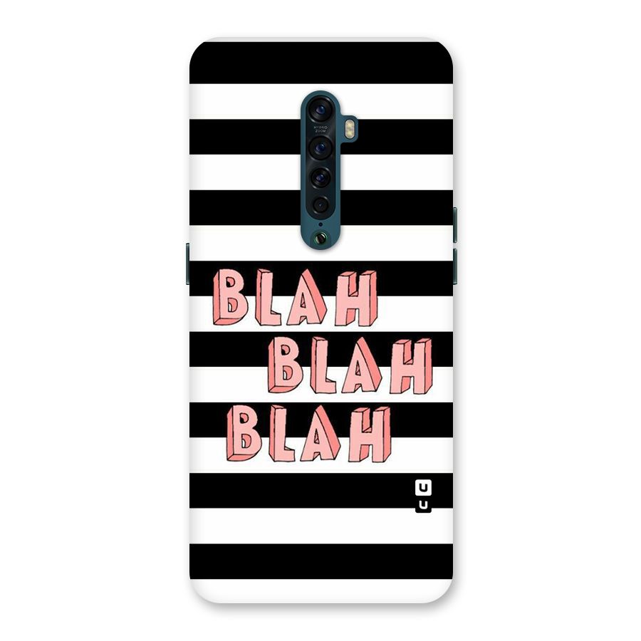 Blah Bold Stripes Back Case for Oppo Reno2