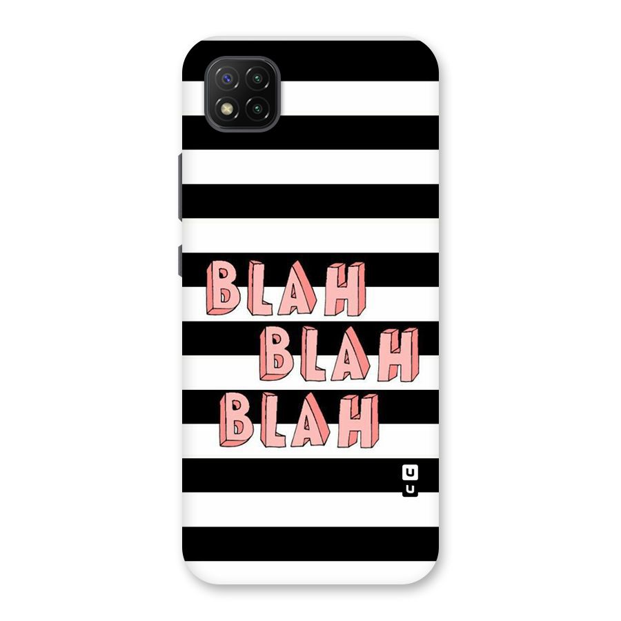 Blah Bold Stripes Back Case for Poco C3