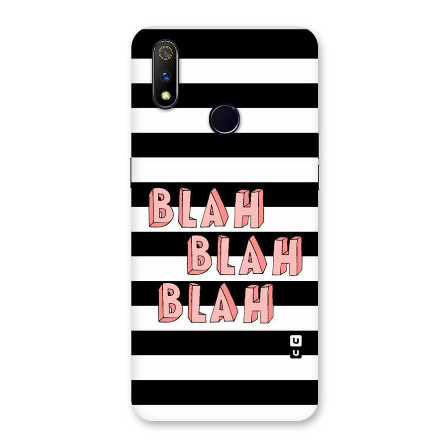 Blah Bold Stripes Back Case for Realme 3 Pro