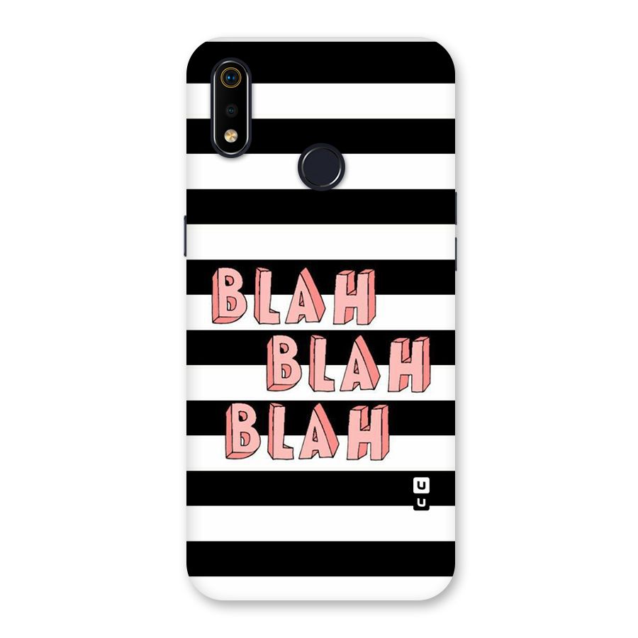 Blah Bold Stripes Back Case for Realme 3i
