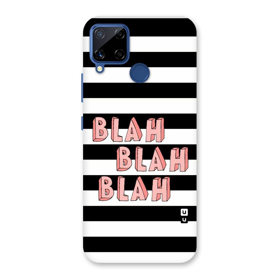 Blah Bold Stripes Back Case for Realme C15