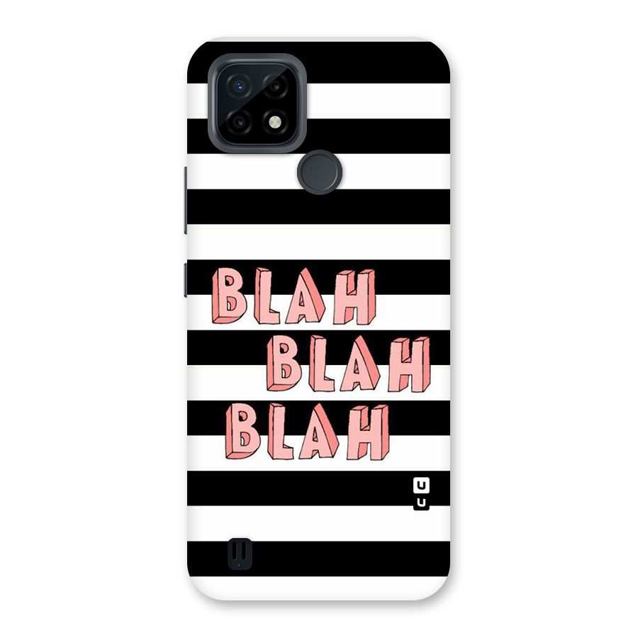 Blah Bold Stripes Back Case for Realme C21
