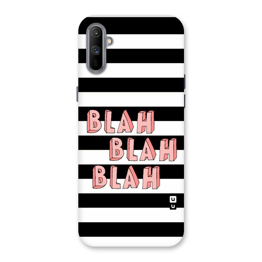 Blah Bold Stripes Back Case for Realme C3