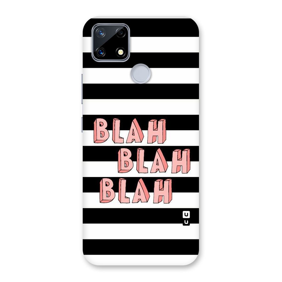 Blah Bold Stripes Back Case for Realme Narzo 20