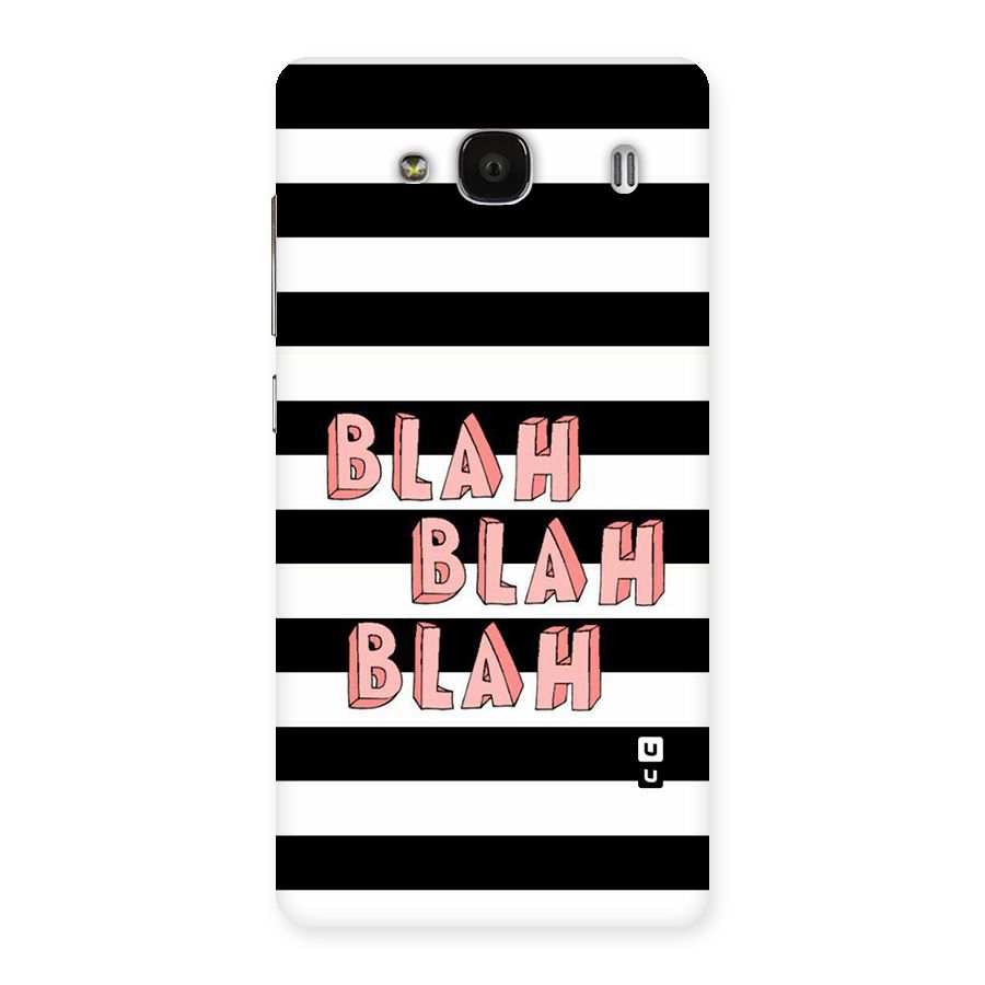 Blah Bold Stripes Back Case for Redmi 2