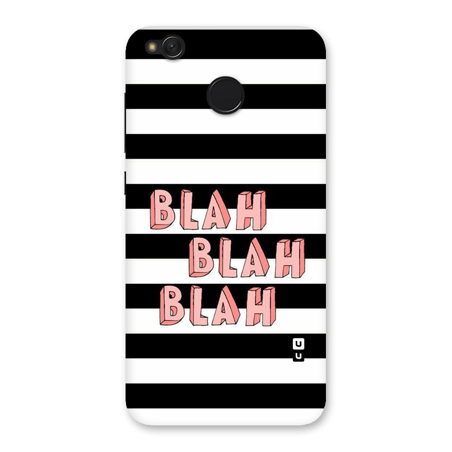 Blah Bold Stripes Back Case for Redmi 4