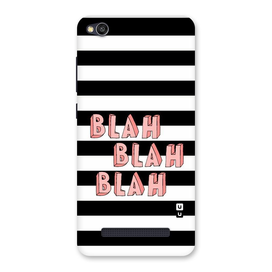 Blah Bold Stripes Back Case for Redmi 4A