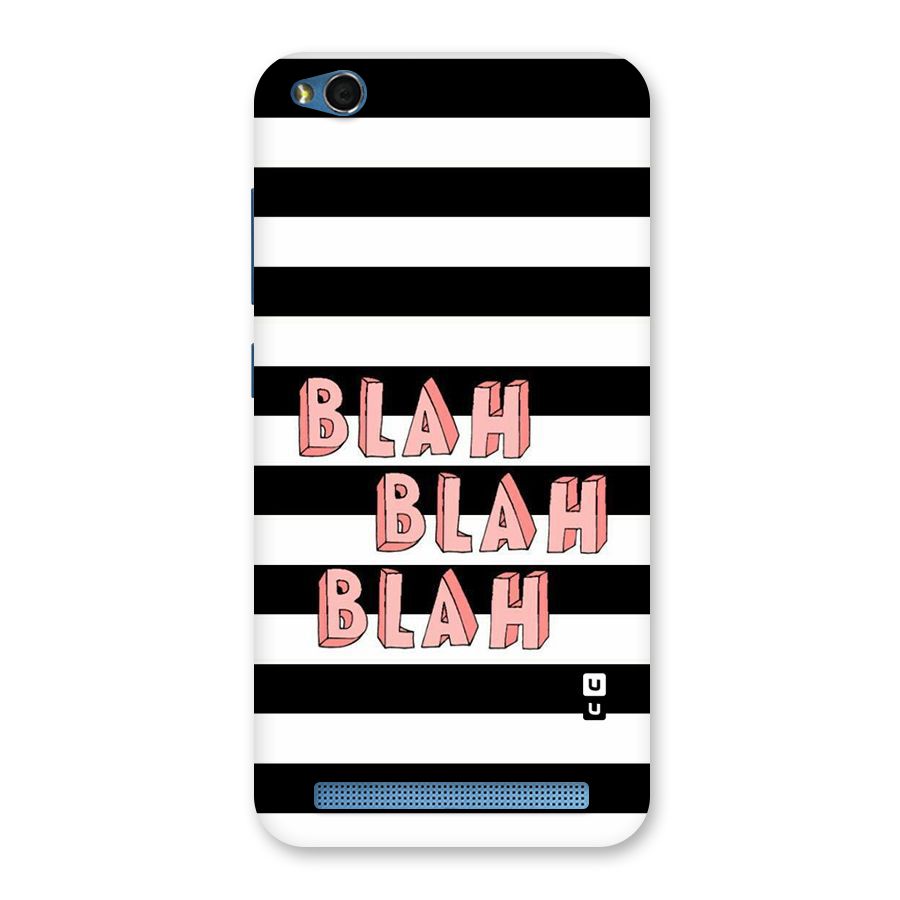 Blah Bold Stripes Back Case for Redmi 5A
