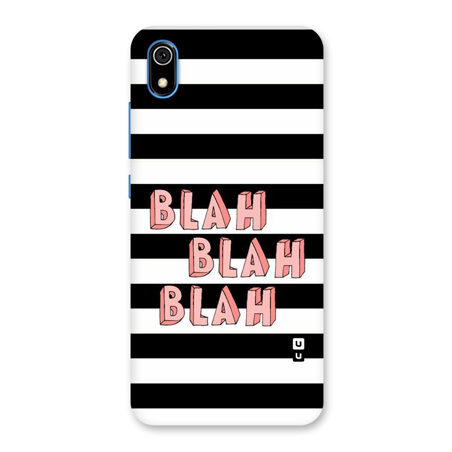 Blah Bold Stripes Back Case for Redmi 7A